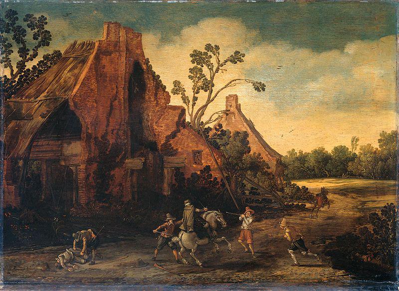 Esaias Van de Velde The robbery. oil painting picture